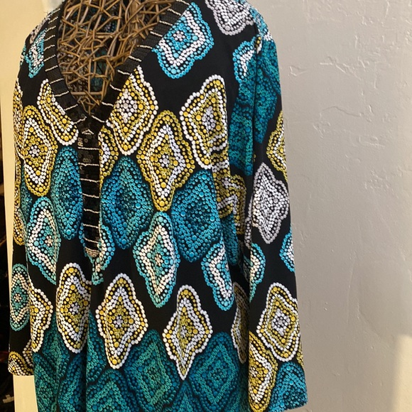 JM Collection Blouse Tunic - Picture 5 of 9